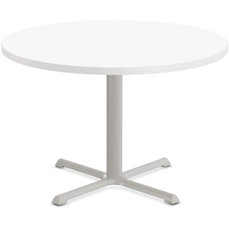 Special-T Table, Round, 42in Dia x 42in, Gray Base/White Top SCTSTAR242BHGWH